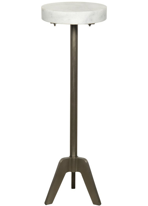 Noir 26.5'' Tall Pedestal End Table Wayfair